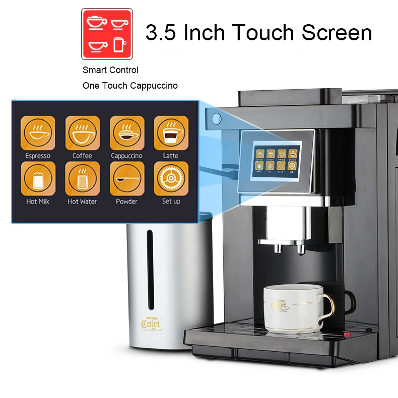 Fully Automatic Electric Coffee Machine with TFT Color Display White/Black Commercial Espresso & Brew System for Household Use - view 6