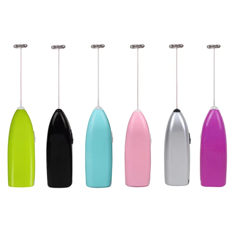1 Piece Electric Milk Frother Mini Electric Milk Coffee Frother Handheld Battery Operated Whisk Milk Foamer Maker YY037