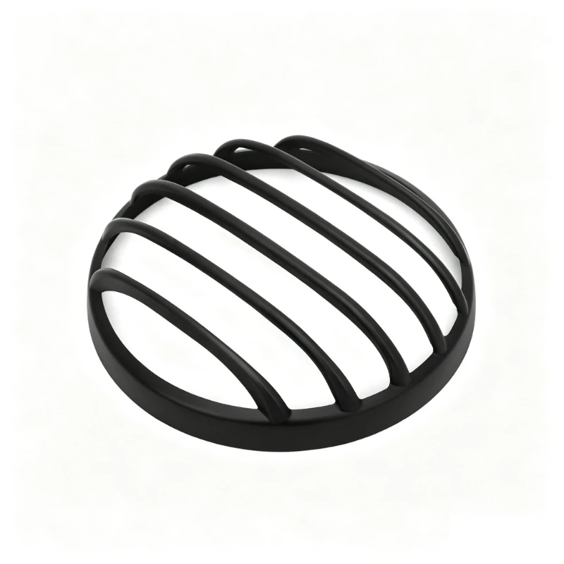 Front Motorcycle Headlight Grille for Round Light Coverage, Black Guard Cover for 500 1100 2020-2021 Bikes and