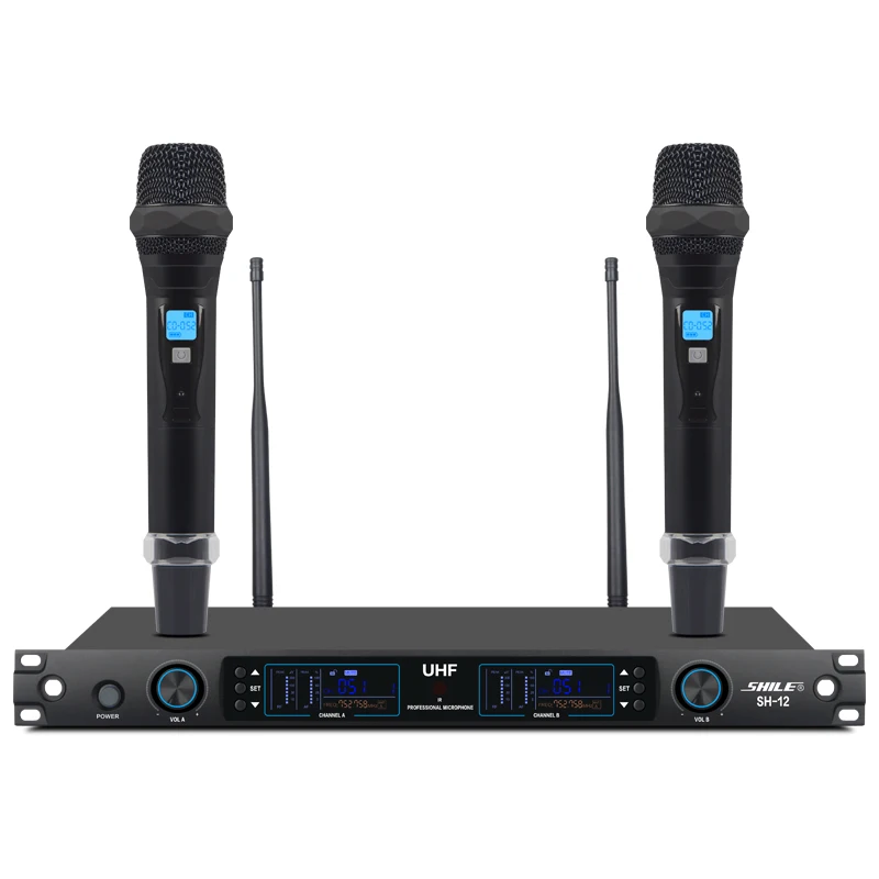 

SH-12 Cordioid Pointing Dynamic Mic Core UHF Professional Karaoke Pendant Wireless Microphone