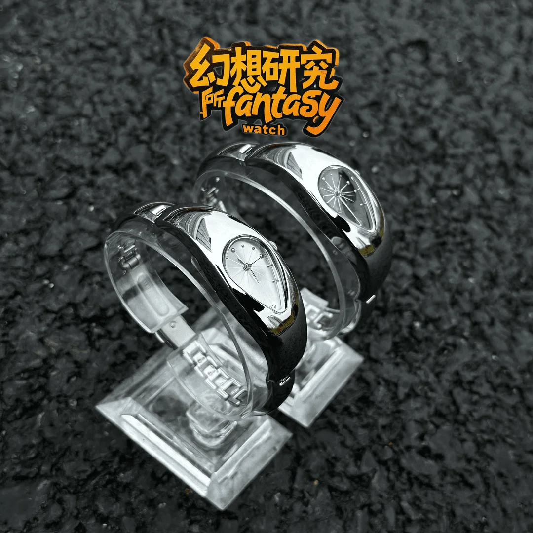 ساعة قطرة الماء على طراز تكنولوجيا المستقبل تصميم الفضاء الألفية Y2K ساعة ريترو إكسسوارات متخصصة ساعة ملابس عتيقة