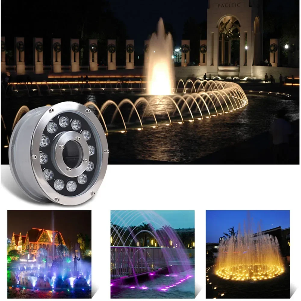 AC12V 24V 3W 6W 9W 12W 15W 18W Ip68 Pool Licht RGB Schwimmbad Lampe Unterwasser Licht Teich Beleuchtung Garten Im Freien Nacht Lampe