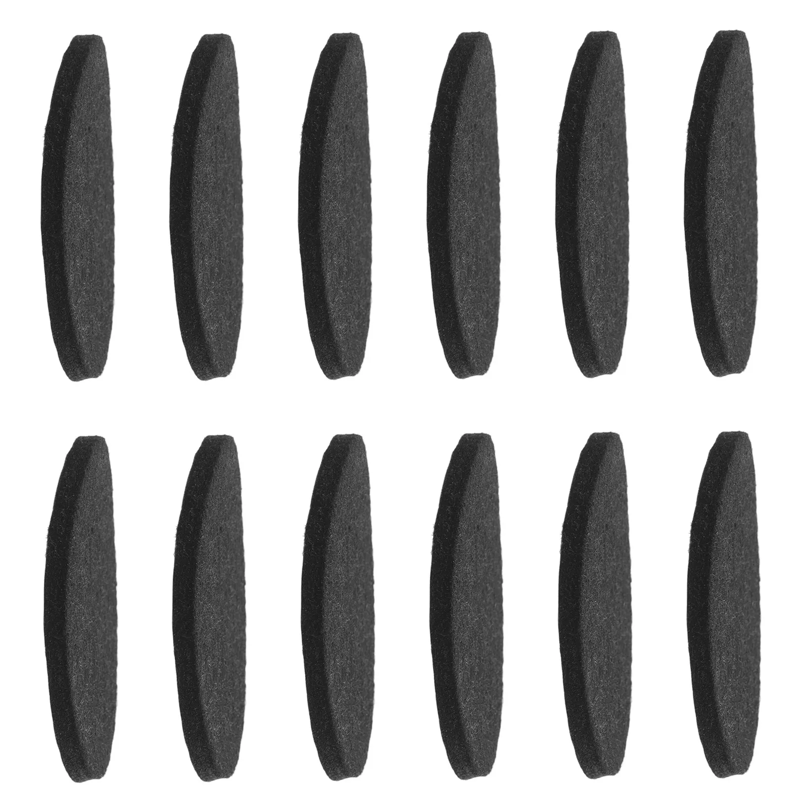 

12Pcs Air Hockey Mallet Pads Polyester Replacement 2.91 Inch Smooth Gameplay Round Pusher Patches for Table Hockey Game