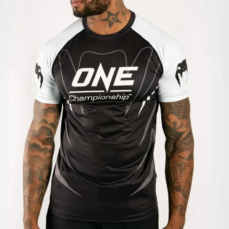 Summer Men's 3D Print Fightwear ONE Championship Fight Team Uniform Fans Breathable O Neck Short Sleeve Man Kids Casual T-shirt