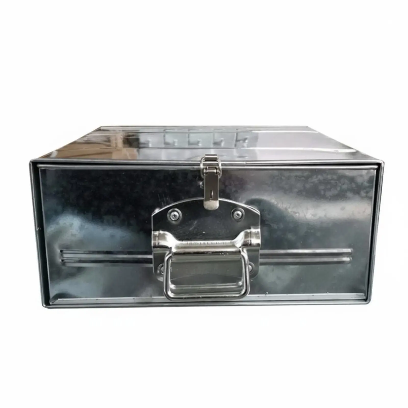 

Petty Cash Tin with Tray Secure Key Lock Money Box Multi-Compartment Design Carrying Handle for Homeowners, Events, Office, Home