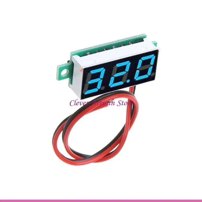 E06B 미니 디지털 볼트 미터 0.28 "2 2.5V-30V LED 패널 전압 t 용 와이어