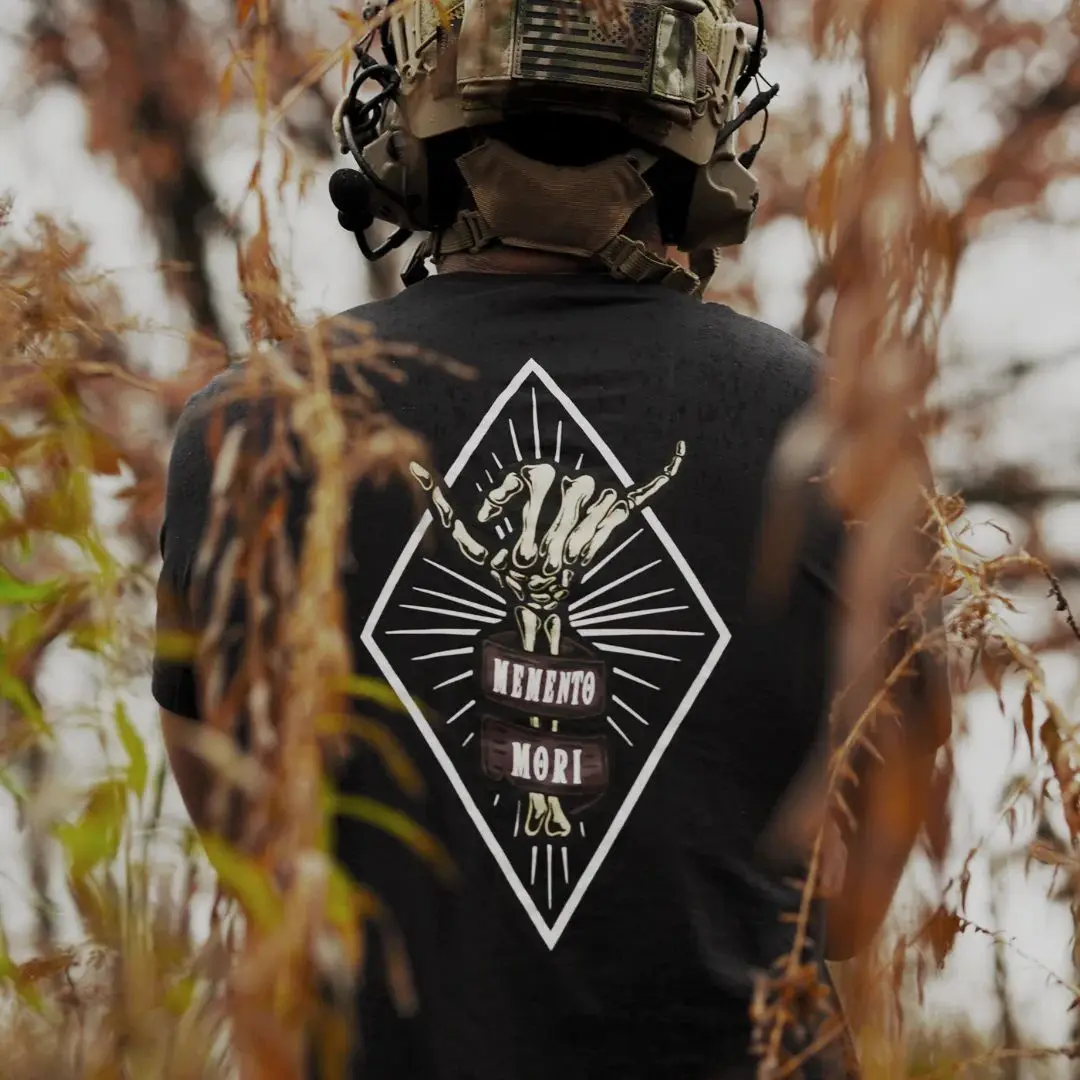 

Men's New Summer Military Style Tactical Series Victory Gesture OK Round Collar Short-sleeved T-shirt Tough Guy Clothing