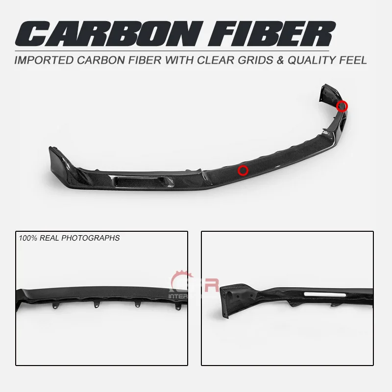 SAAR متوافق مع Honda TYPE R Civic FK8 EV ألياف الكربون تعديل الشفة الأمامية الصغيرة المحيطي السفلي الذقن الجبهة المفسد