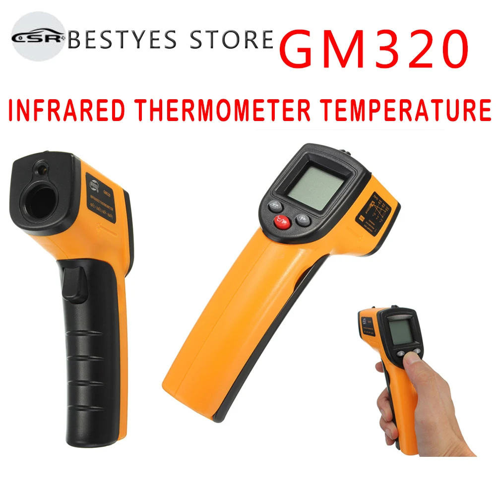 

GM320 infrared thermometer industrial thermometer LCD Display Digital IR Infrared Thermometer Temperature Meter Gun