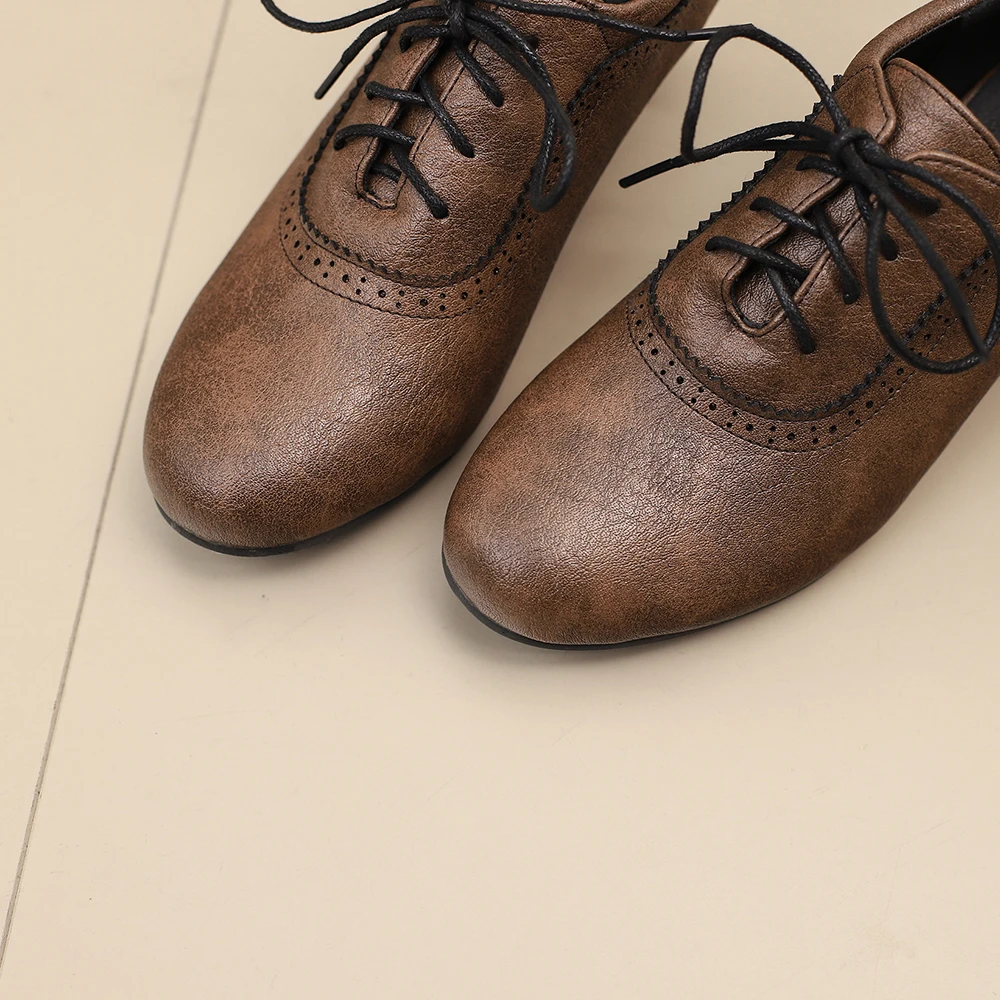 Novos Sapatos Femininos Resp - Oxford Lace Up Women avaliação e preço