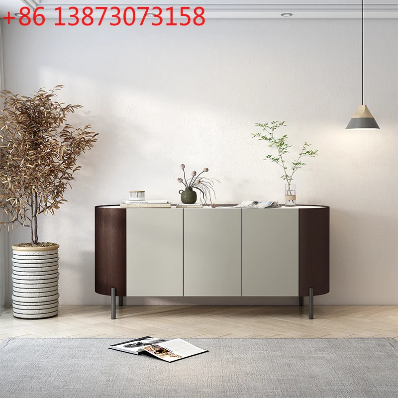 

Итальянский светлый роскошный обеденный боковой шкаф из каменной плиты, современный простой шкафчик для маленькой квартиры, гостиной, дома, настенный шкаф