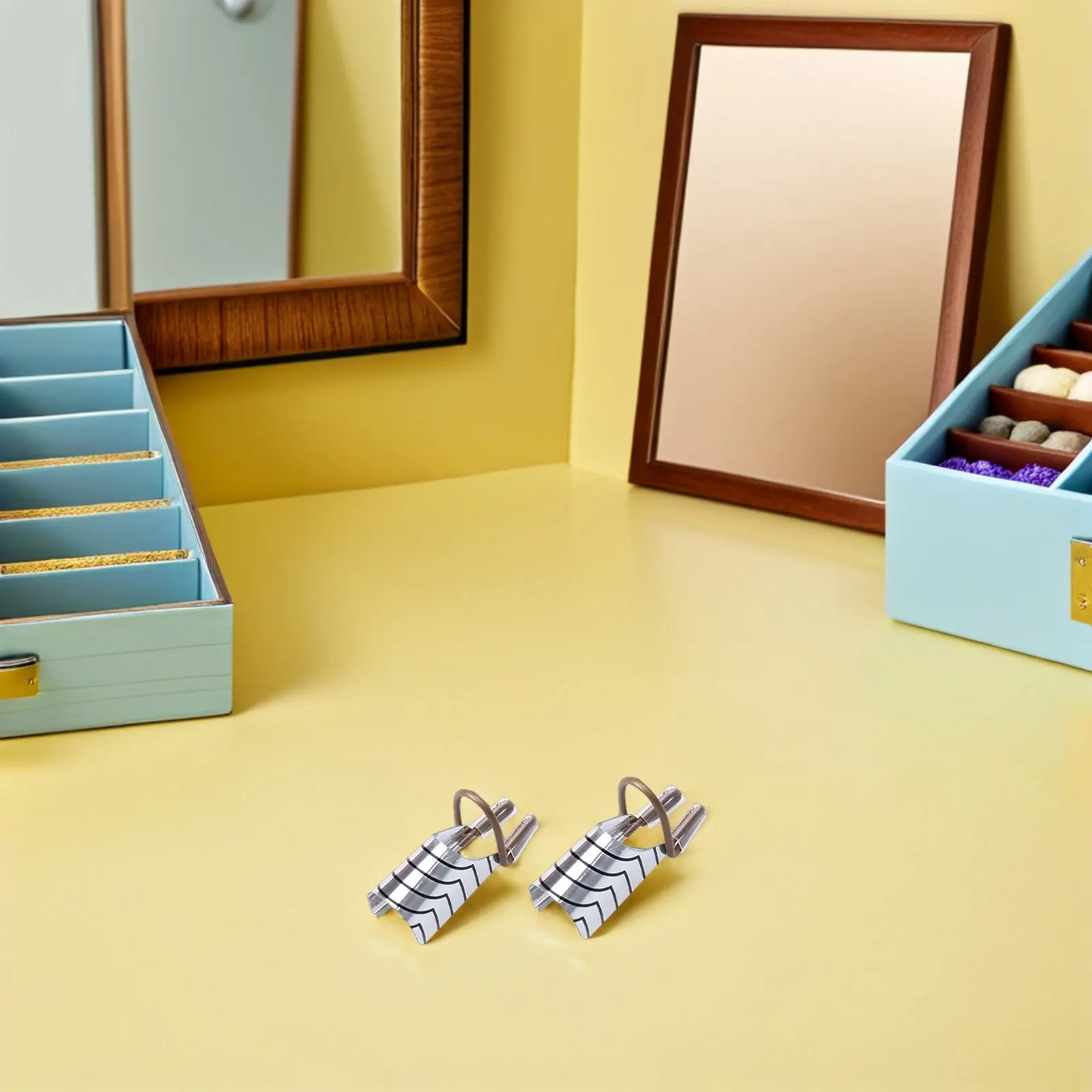 

20 шт. многоразовых алюминиевых форм для наращивания ногтей, серебристые, для френча, совместимые с УФ-лампами, инструмент для маникюра в салоне