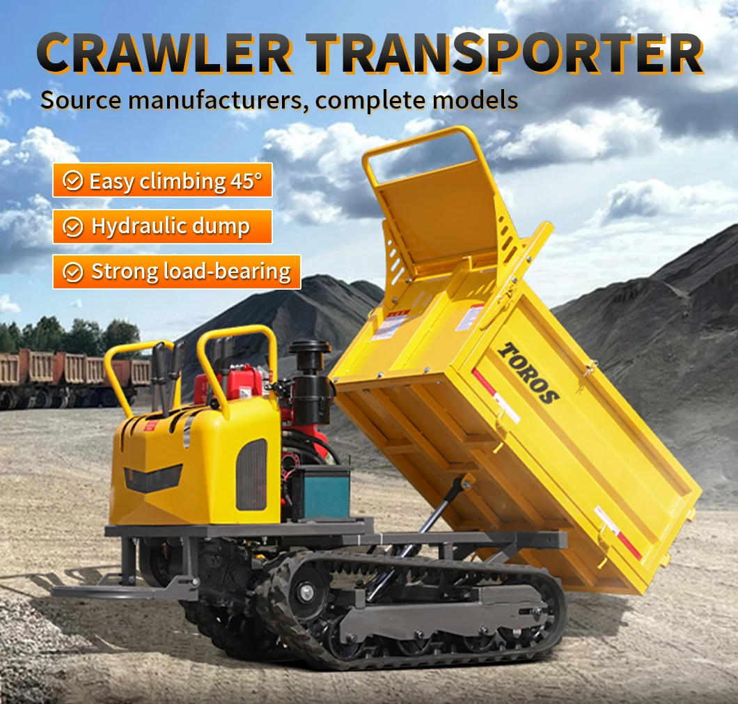 Hochwertiger 3-Tonnen-Raupenwagen-Transporter, maßgeschneiderter Raupen-Muldenkipper, geeignet für All-Terrain-Raupen zum Verkauf – Detail 2