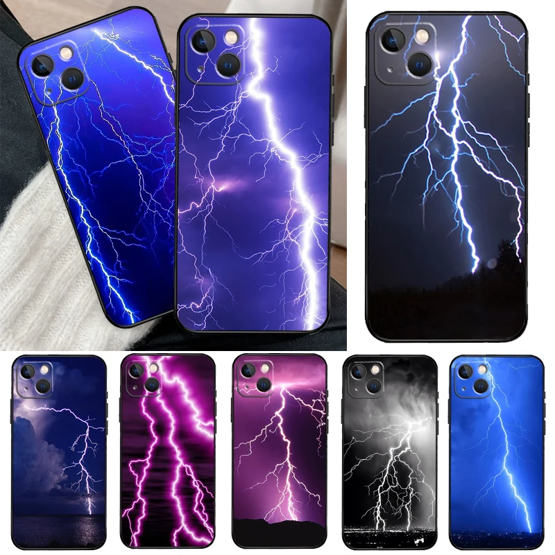 السماء البرق نمط لسامسونج غالاكسي A26 A54 A34 A14 A52 A32 A12 A13 A33 A53 A15 A16 A36 A56 A06 A35 A55 حالة #1