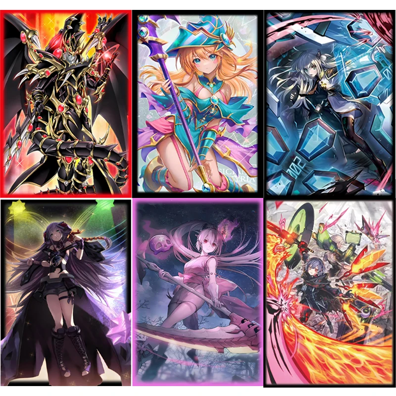 

50 шт./компл. Ю-Ги-Оу своими руками! Card Sleepe Self Made Sky Striker Ace Raye Dark Magician Girl Чехол для карт 63*90 мм