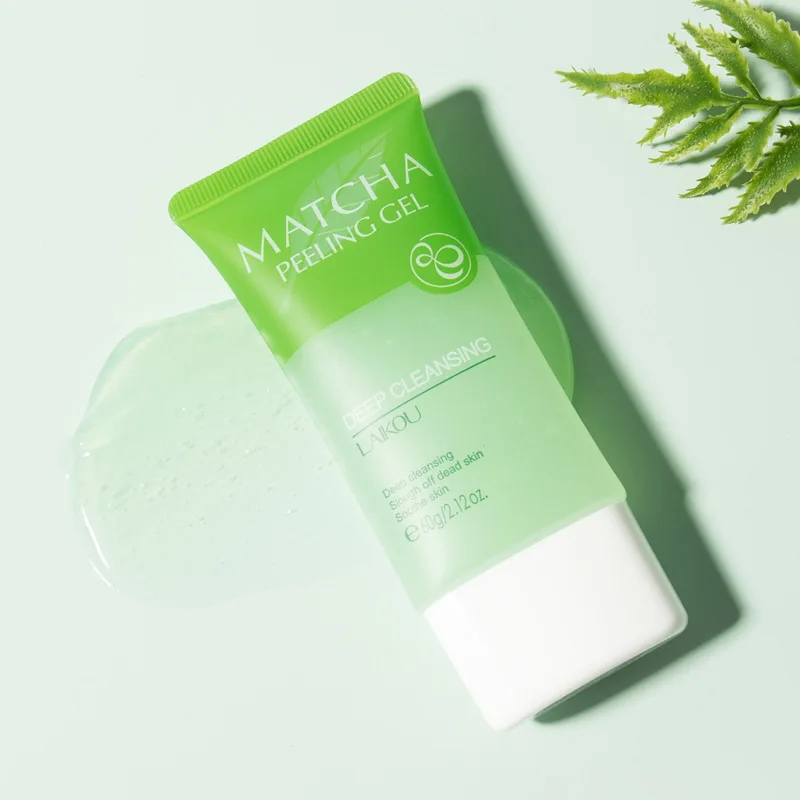 LAIKOU Matcha Esfoliante Peeling Gel Esfoliante Facial Hidratante Nutritivo Reparação Esfoliantes Creme Facial Beleza Cuidados com a Pele