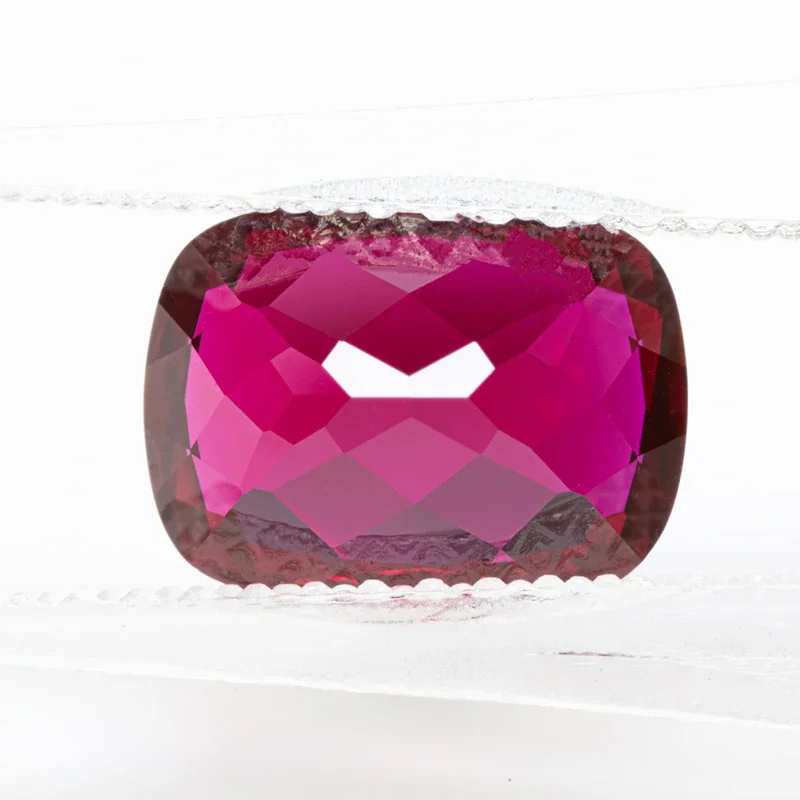 Lab Grown Ruby Pigeon Blood Red Rectangular Cushion Cut Top Quality Gemstones for DIY Jewelry Making Selectable  AGL Certificate