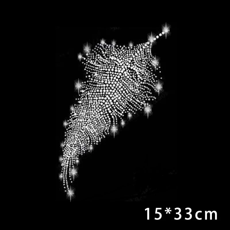 Feather Water Drop Cristal Pour Vetement Rhinestones for Clothes Garment Shining Diy Crystal 3d Rhinestones Adhesive Glitters