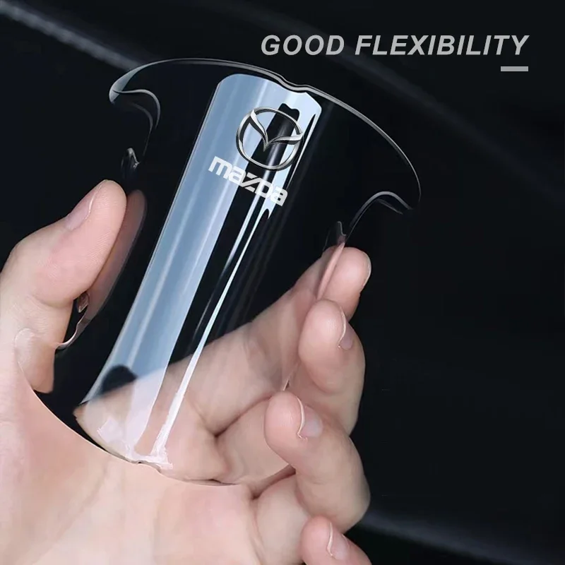 Car Door Handle Bowl Protector Anti-Scratch Sticker + Body Anti-Collision Strip For Mazda CX-5 CX30 CX3 CX7 2 3 6 Accessories
