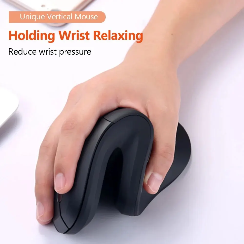 DAREU Bluetooth 2.4G Silent Wireless Mouse Dual Mode Ergonomic Mute Gaming Mice for PC Macbook Laptop Gamer