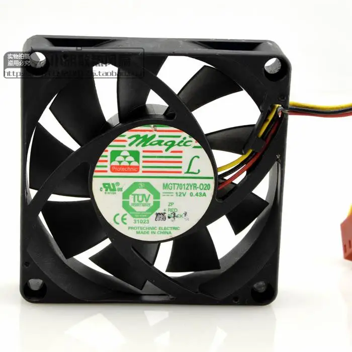 

MAGIC MGT7012YR-O20 12V 0.43A 3WIRES FAN 7020 7CM FAN