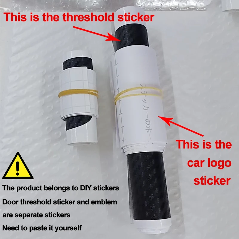 5Pcs Car Emblem Threshold Door Sill Protector Anti Scratch For Skoda Octavia Kodiaq Fabia Superb Yeti Rapid Kamiq Karoq Derivat