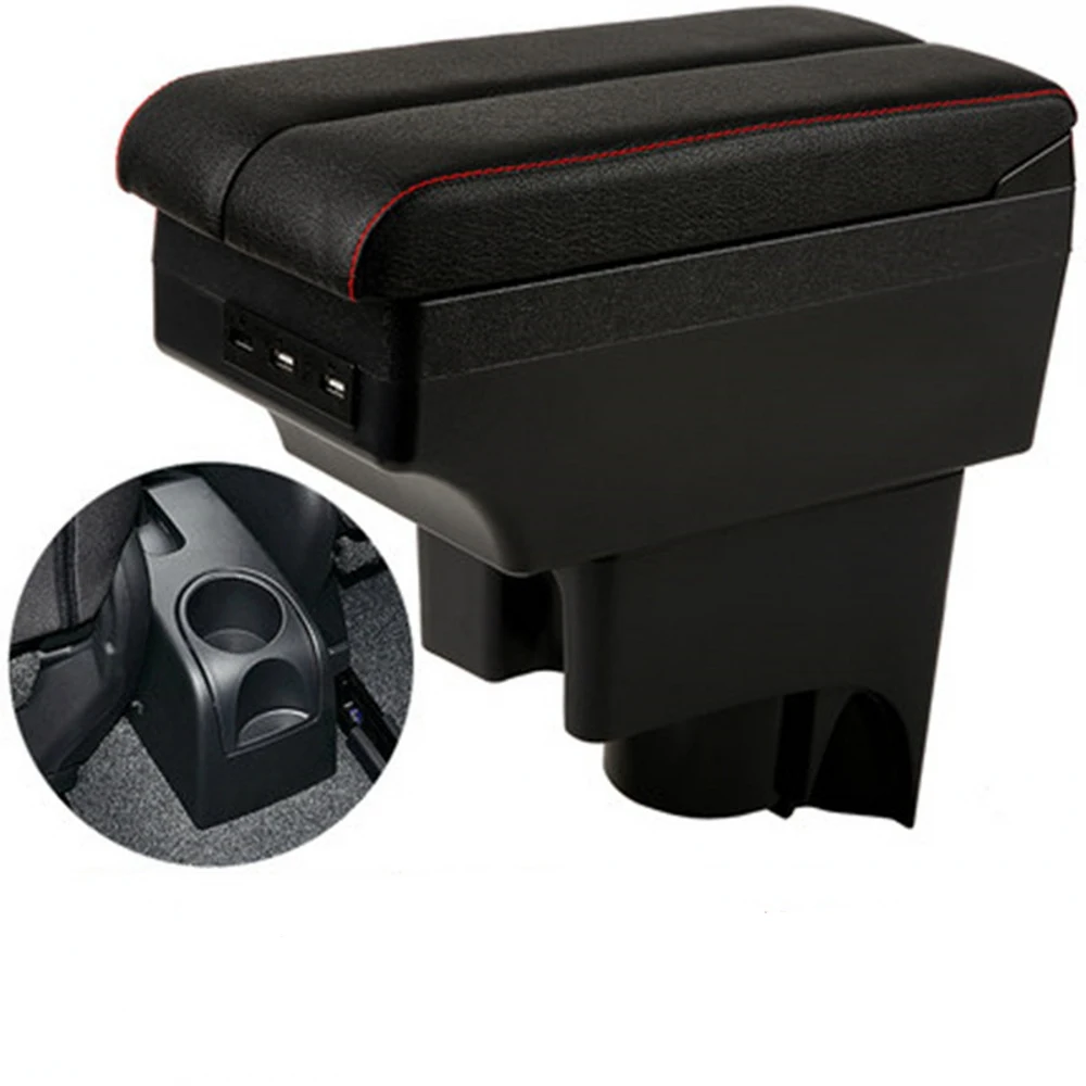 Nissan LIVINA Armrest Box Elbow Rest Center Console Storage with Phone Charging USB Interface Cup Holder