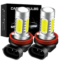 ASLENT 2x 1500LM 9005 9006 HB3 HB4 H8 H11 PSX24W P13W PSX26W H16 PS19W High Quality COB LED Fog Lights Bulb White Yellow Blue