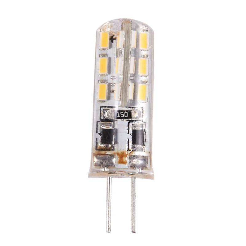 10X G4 LED Spot Light Bulb Lamp 1.5W 24 SMD 3014 Warm White 12V DC