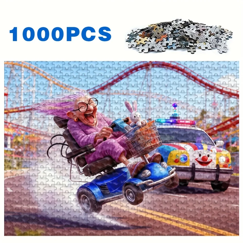 500/1000 Stück für Erwachsene Puzzle – Anspruchsvoll großer Denkaufgabe mit komplexen Mustern, tragbare Box für Familiengam