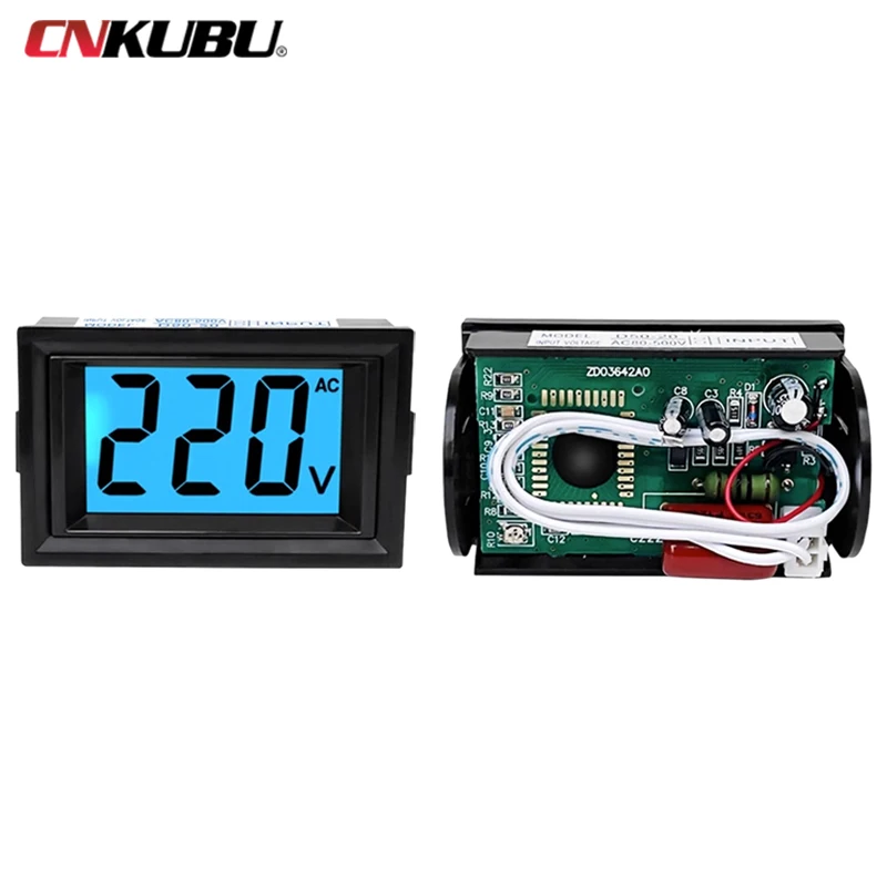 Voltímetro de CA de D50-20, 220V380V, cabezal de pantalla Digital para regulador de voltaje, reemplazo 91L18, medidor de puntero LCD