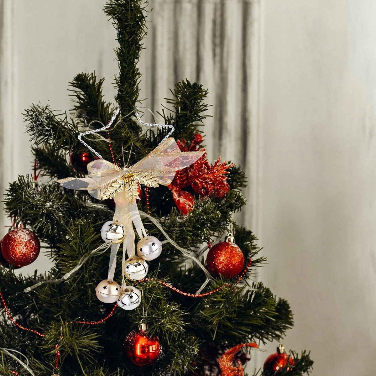 

Decoration Golden Hanging naments Jingle Christmas Decoration Bell Pendant Festive Gifts Christmas Bell