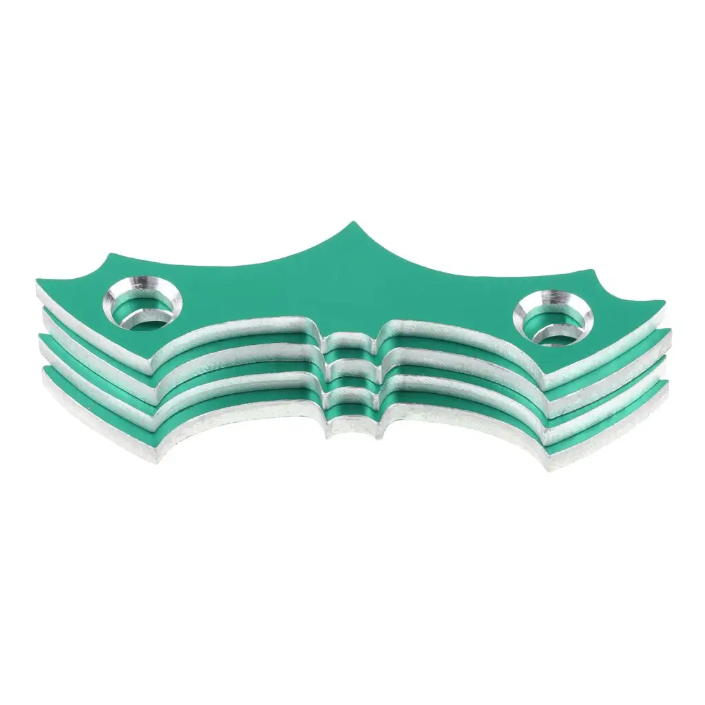 4 قطع من وسادات حشية سطح السفينة المصنوعة من الألومنيوم لملحقات لوح التزلج #2