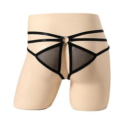 String amissié fesses pour homme, lingerie respirante, culotte jockstrap boule poudres, sous-vêtement sexy, gay, tentation, string