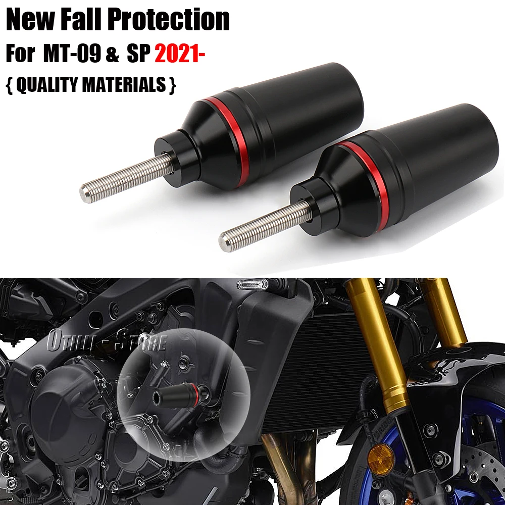 

New Motorcycle Accessories Frame Sliders Falling Protection Crash Protectors For Yamaha MT09 mt09 MT-09 MT 09 SP 2021 2022 2023