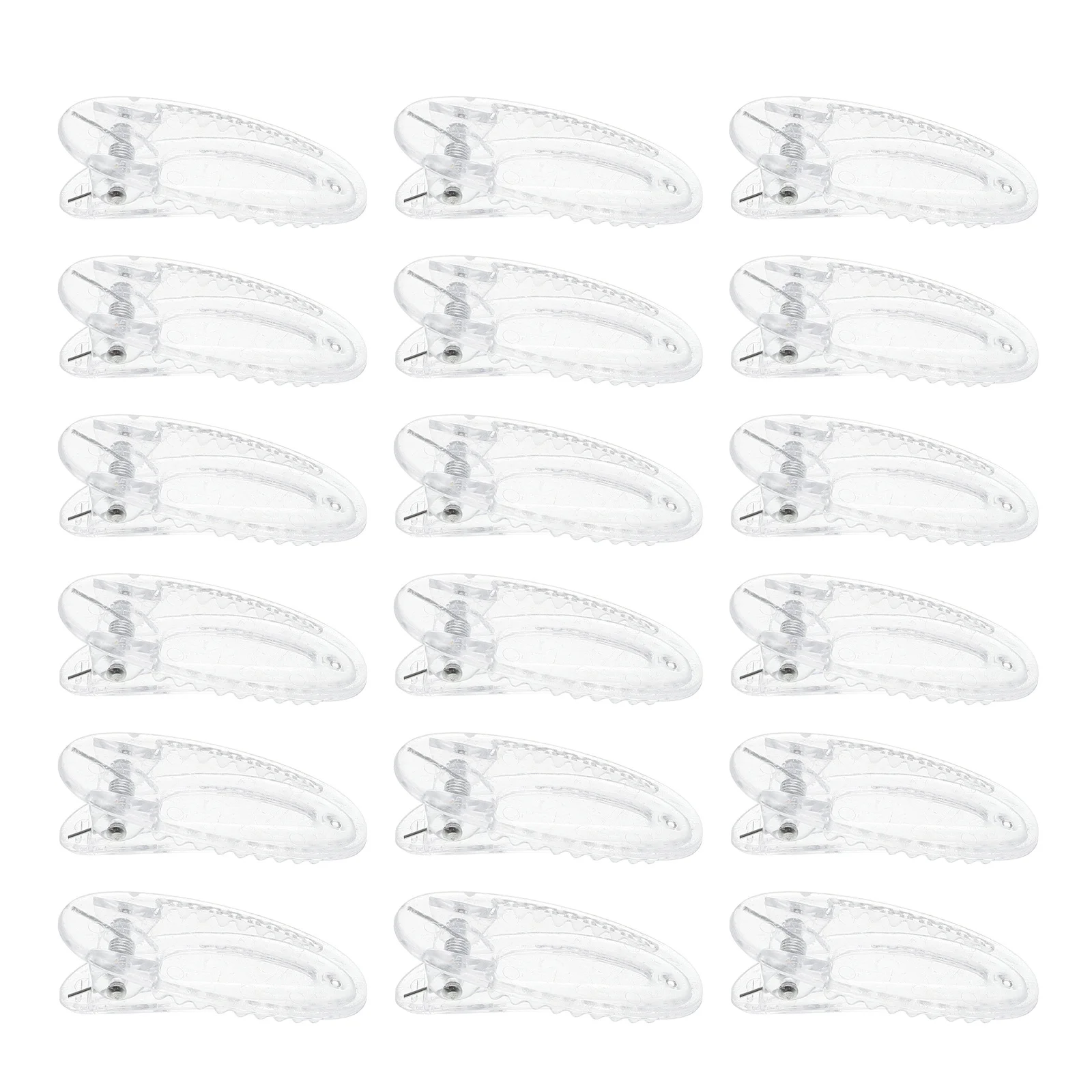 

20Pcs Cute Hair Barrettes 4Cm Transparent Oval Snap Clips Secure Grip Small Flat Jaw Clips for Fashion