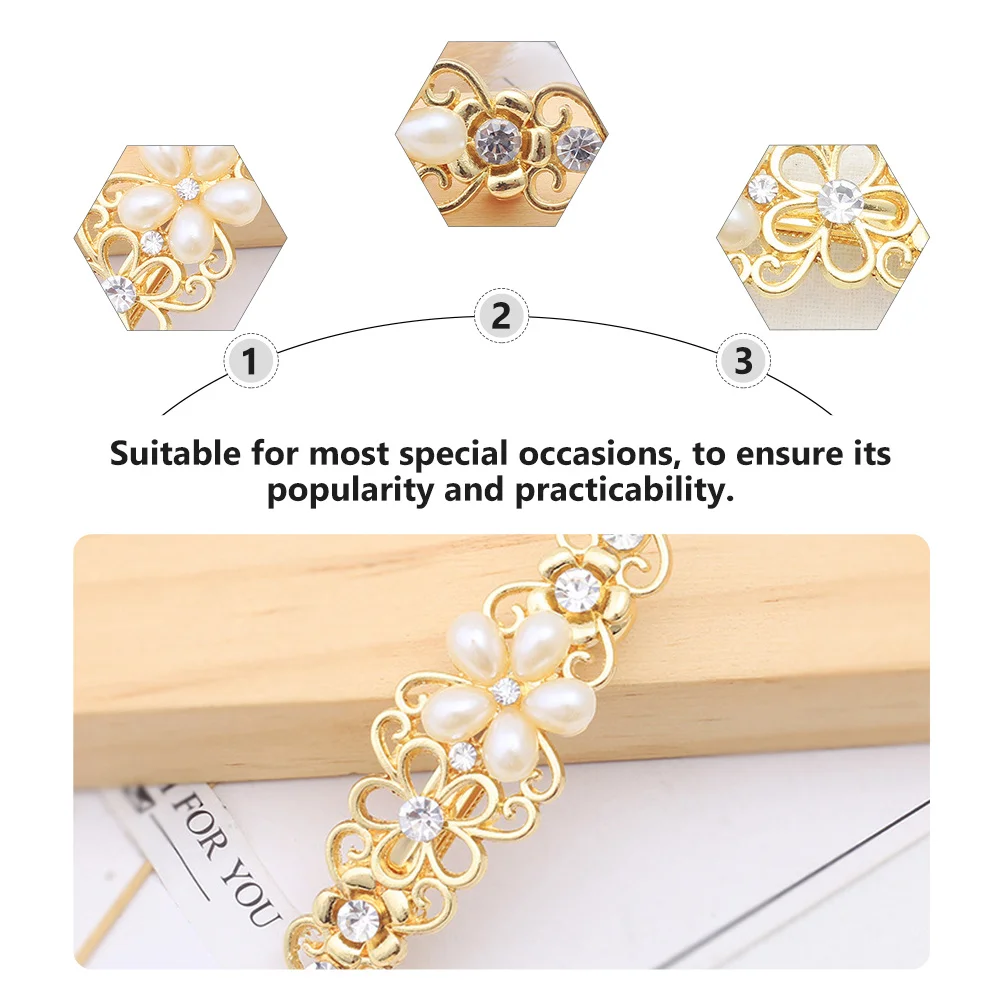

4 шт., жемчужные заколки для женщин, модные заколки для волос со стразами, легкие заколки для волос для девочек, аксессуары для волос из сплава