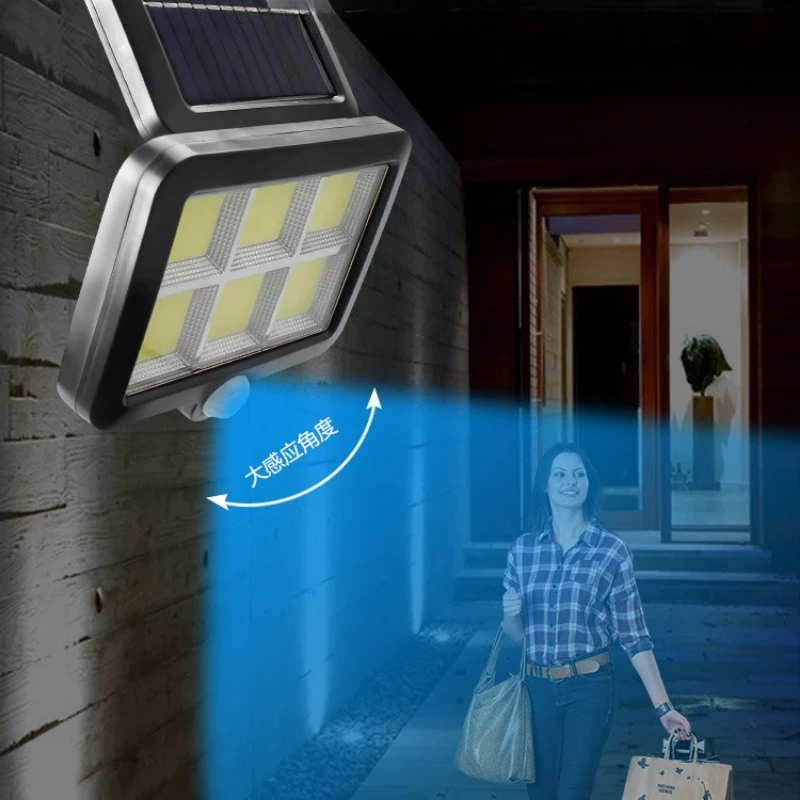 

Outdoor Motion Sensor Solar Light Rechargeable COB Solar Wall Lights Waterproof Emergency Street Garden Porch LED Lightin