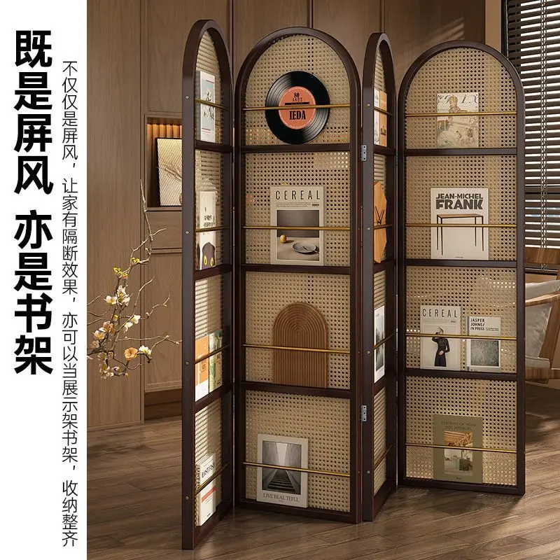 Petit salon domestique pliable pour bloquer l'entrée, bibliothèque simple pour magazines