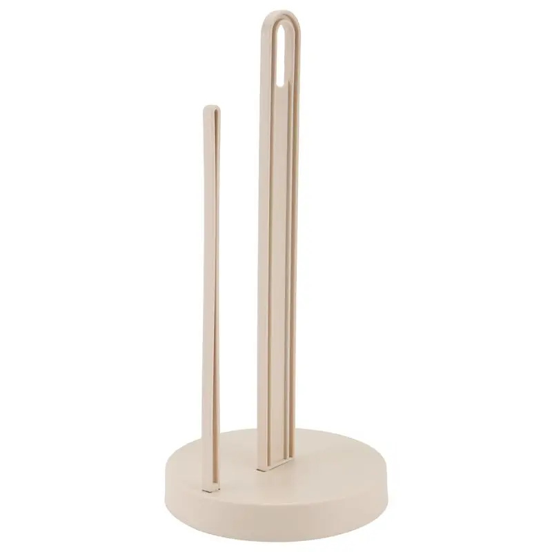 A02M-Toilet Kitchen Paper Towel Roller Tissue Holder Plastic Rack Desktop Floor Vertical Napkins Stand Bathroom Storage