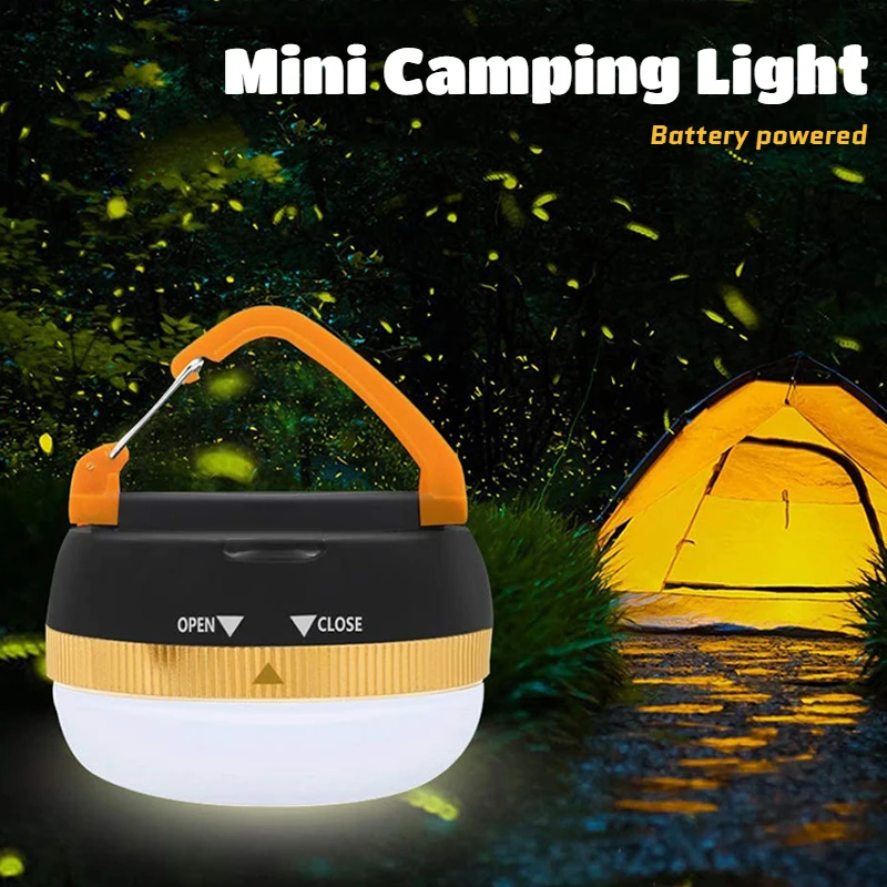 Portable Camping Lamp LED Night Lights Battery Powered 5 Modes Ultra Bright Fishing Hiking Lanterns Waterproof Outdoor Tent Lamp