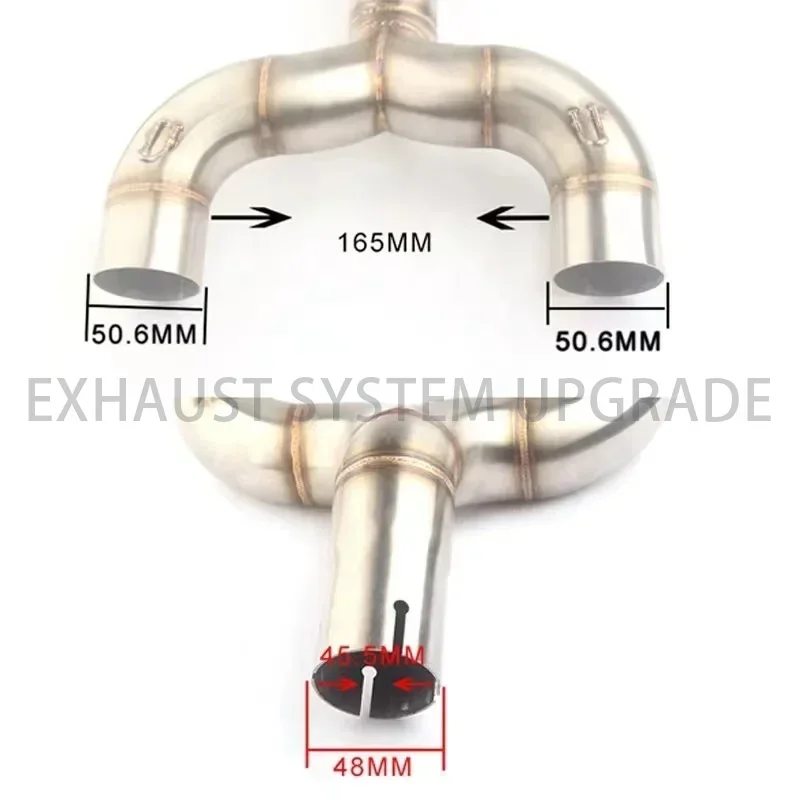 

For Benelli 600 BN600 BJ600 Stainless Steel Motorcycle Modified Exhaust Connect Link Middle Pipe Without Exhaust Killer Exhaust