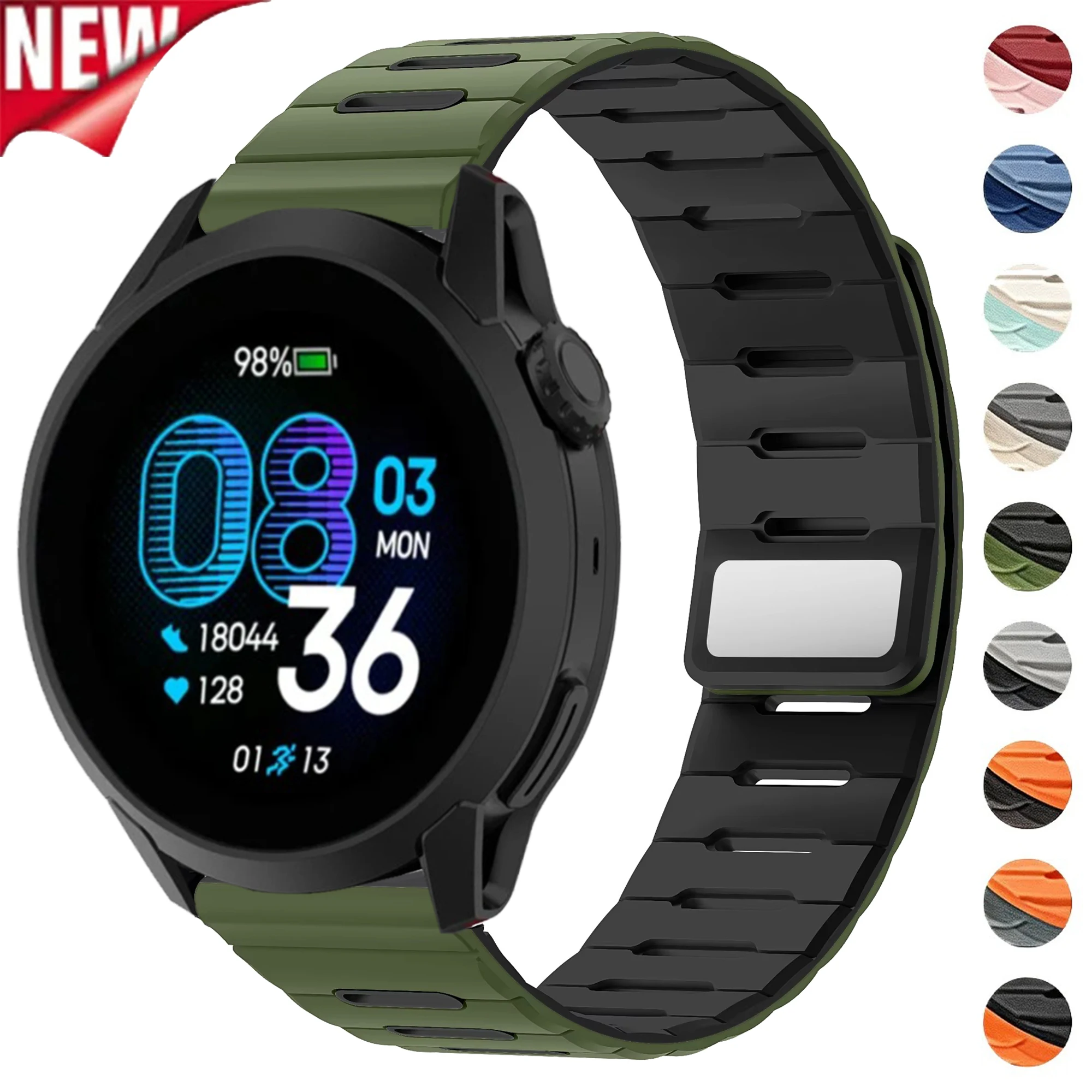 22mm Magnetic Watch Strap For COROS PACE 4 3 Pro APEX 4 42mm Band Bracelet For COROS APEX 2 Pro 46mm APEX Pro Silicone Wristband
