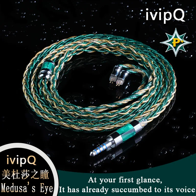 

Кабель для обновления наушников ivipQ-Medusa's Eye, платиновый сплав + серебряная плаладия с 3,5/4,4/MMCX/0,78 мм, 2 контакта/N5005/IE900 для Odyssey