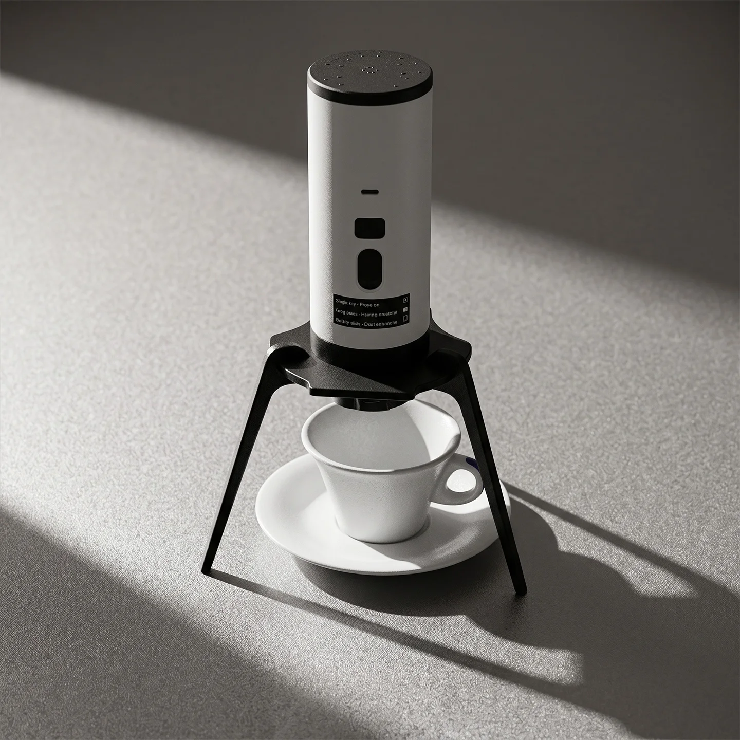 Compatible with OutIn Nano coffee maker stand: portable, detachable, minimalist outdoor accessory.