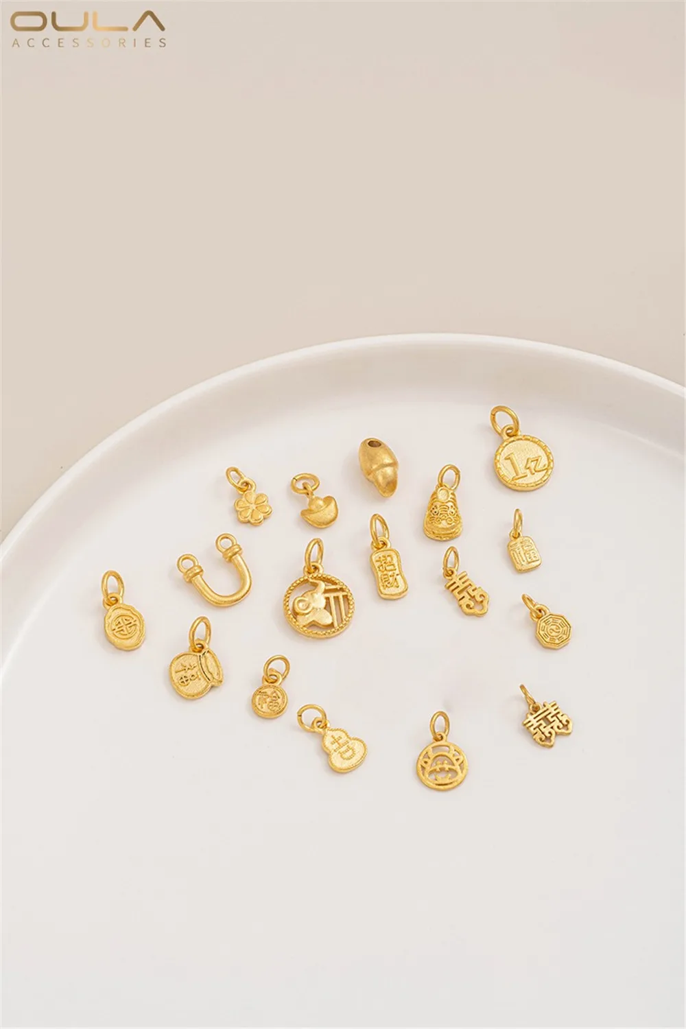 

Vietnamese Sand Gold Fortune Pendant Character Double Happiness Hanging Prosperity Attracting Wealth Good Fortune Pendant Bag