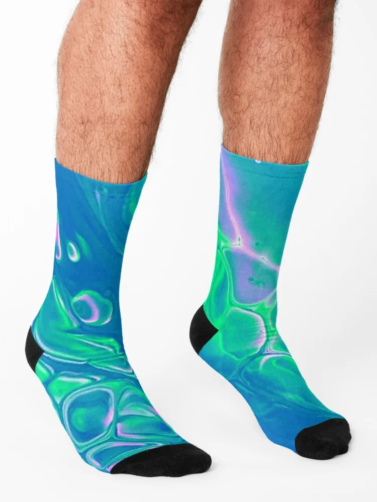 Bubble Visions - Psychedelic Socks FASHION gift basketball funny gifts Socks Girl Men's