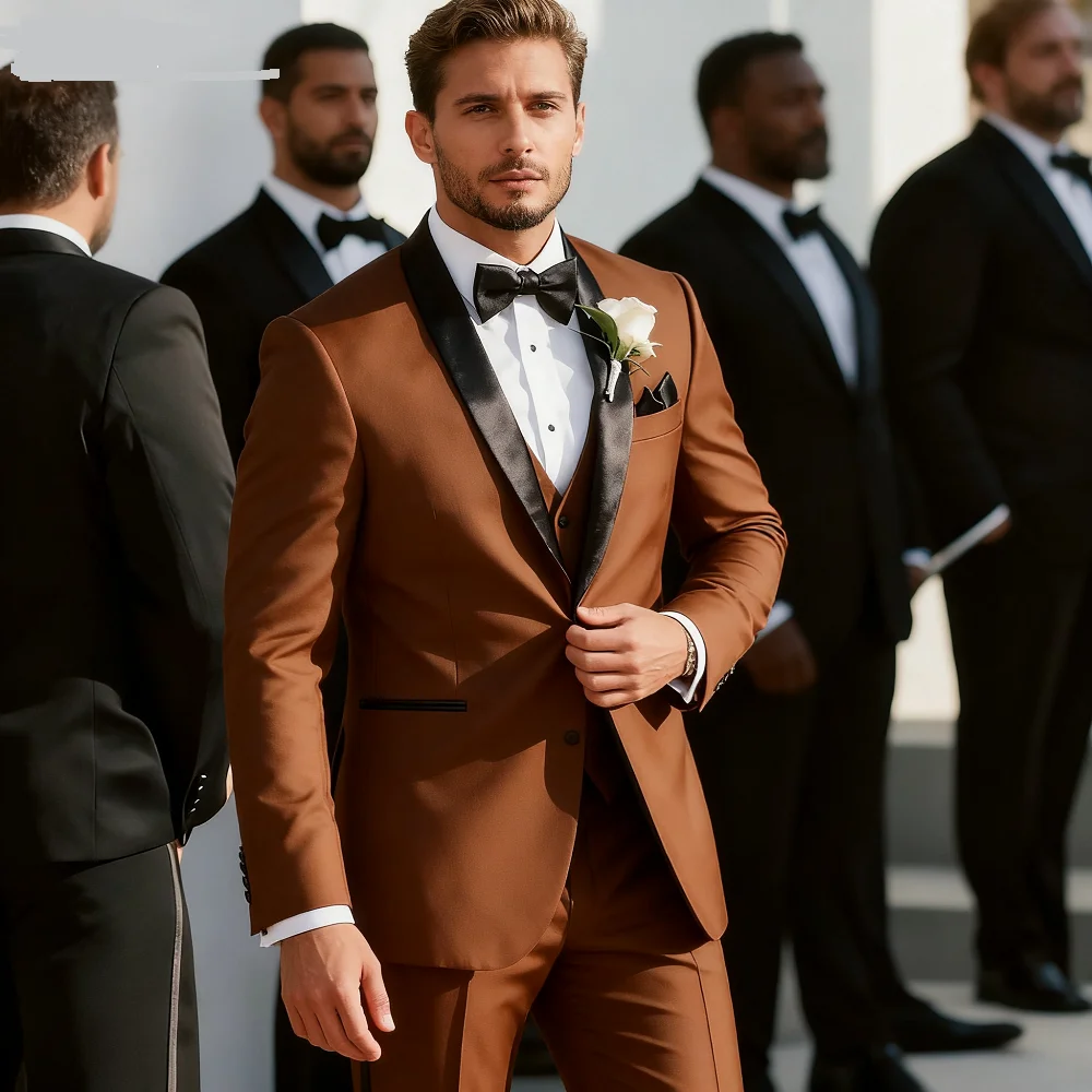 

Marfim o Shirt for Men Fine Fit Wedding Ceremony Smoking Gentleman's Suit Solid Color Men's Ternos Fe Trajes Para Hombre