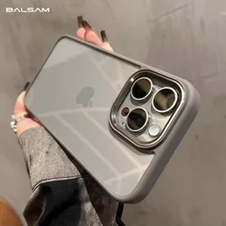 Luxury Shockproof Acrylic Clear Case For iPhone 15 14 13 Mini 12 11 Pro Max X XR XS 7 8 Plus Hybrid Soft Bumper Hard Back Cover