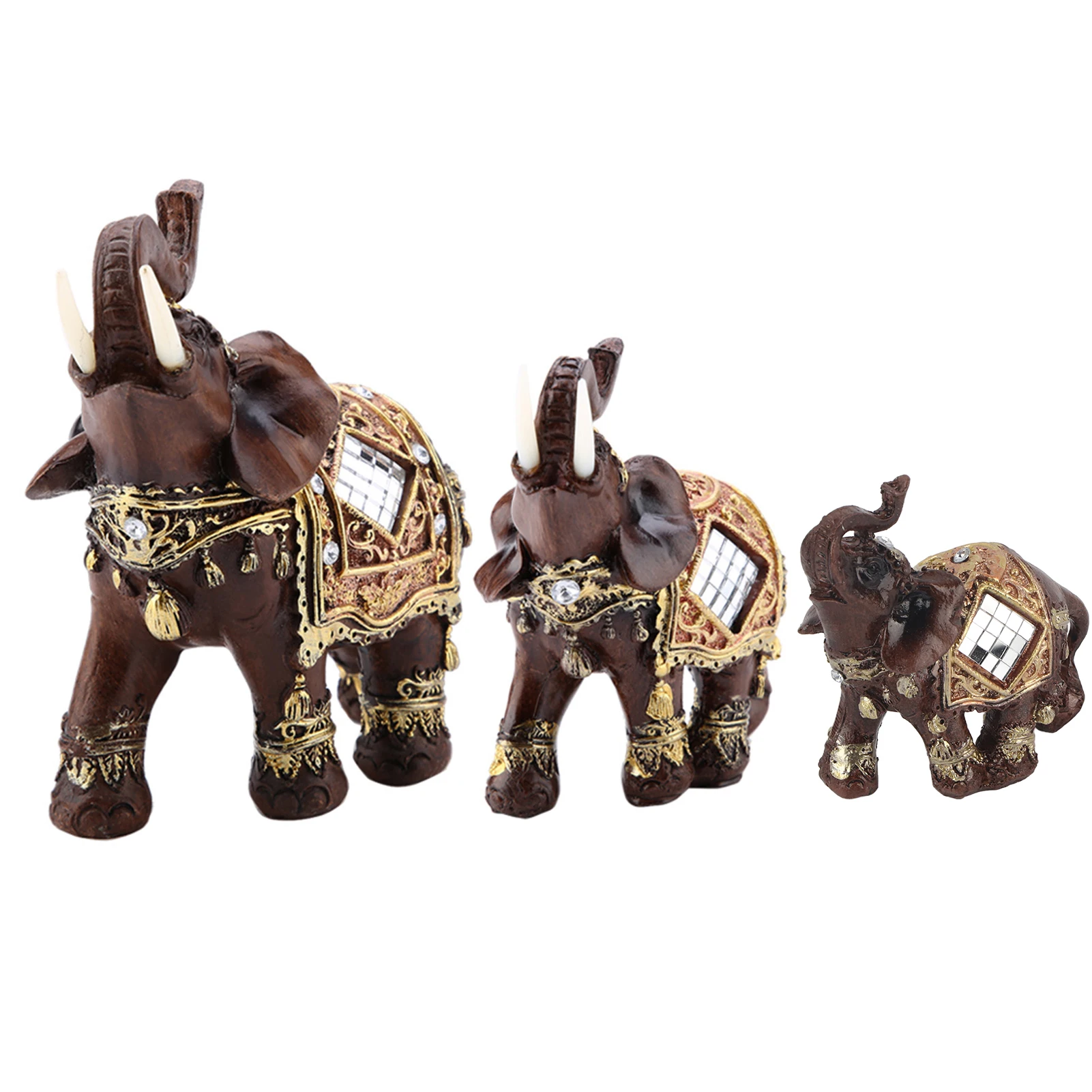 

Feng Shui Elephant Elephant Sculpture Lucky Feng Shui Wood Grain Elephant Statue Sculpture Wealth Figurine Gift Home Decoration